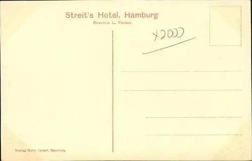 Hamburg Streit s Hotel Kat. Hamburg