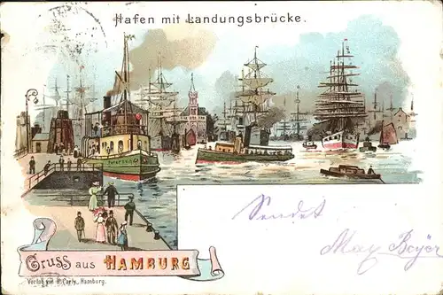 Hamburg Hafen Landungsbruecke Kat. Hamburg