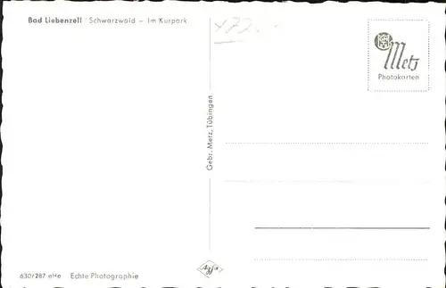 Bad Liebenzell Kurpark Kat. Bad Liebenzell