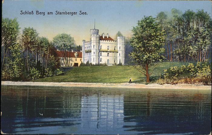 Starnberg Schloss Berg Starnbergersee Kat. Starnberg Nr. wz10459