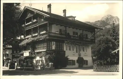 Bayrischzell Cafe Pension Koenigslinde Kat. Bayrischzell