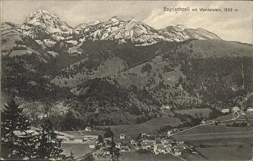 Bayrischzell Gesamtansicht Wendelstein Kat. Bayrischzell