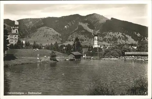 Oberammergau Badeweiher Kat. Oberammergau