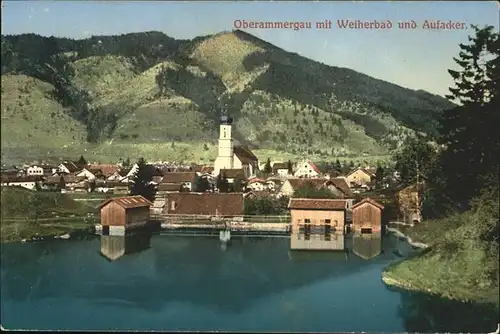 Oberammergau Weiherbad Aufacker Kat. Oberammergau