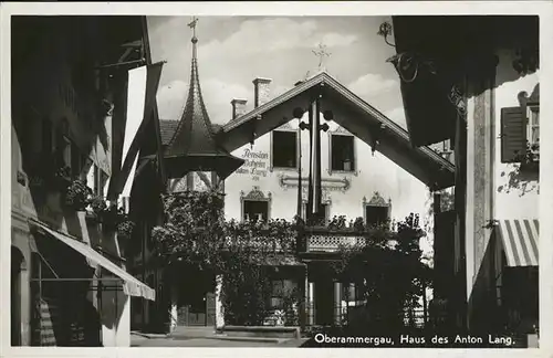 Oberammergau Haus des Anton Lang Kat. Oberammergau