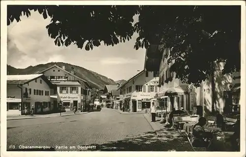 Oberammergau Dorfplatz Kat. Oberammergau