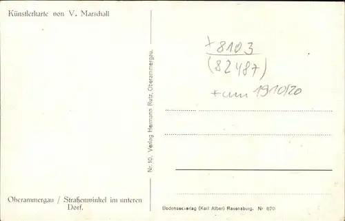 wz12419 Marschall Vinzenz Kuenstler V Marschall Kategorie. Kuenstlerkarte Alte Ansichtskarten