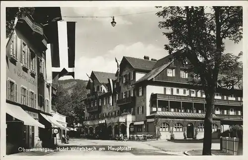 Oberammergau Hotel Wittelsbach Hauptplatz Kat. Oberammergau