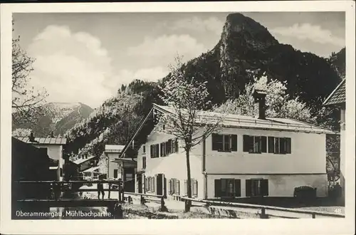 Oberammergau Muehlbachpartie Kat. Oberammergau