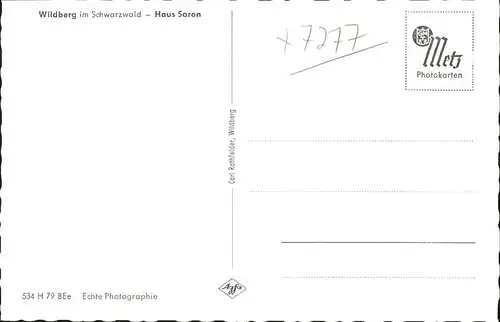 Wildberg Schwarzwald Haus Saron / Wildberg /Calw LKR
