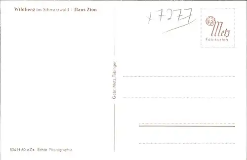 Wildberg Schwarzwald Haus Zion / Wildberg /Calw LKR