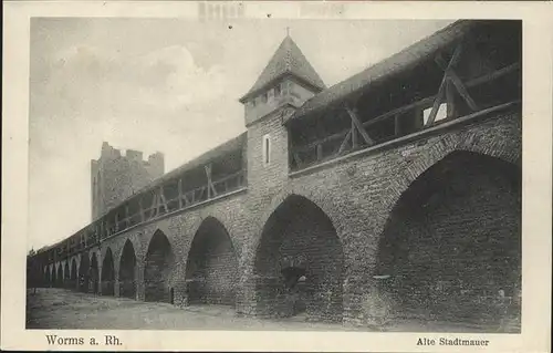 Worms Alte Stadtmauer Kat. Worms