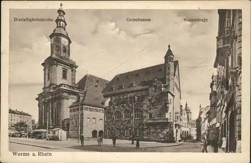 Worms Dreifaltigkeitskirche Cornelianum Hagenstrasse Kat. Worms