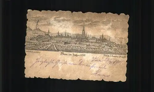 Wien Wien im Jahre 1750 Kat. Wien