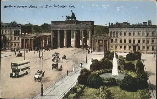 Berlin Pariser Platz Brandenburger Tor Kat. Berlin