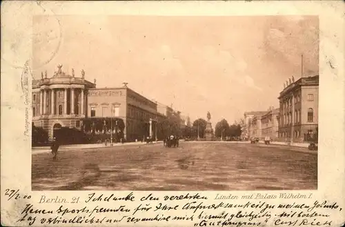 Berlin Palais Wilhelm I. Kat. Berlin