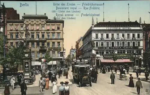 Berlin Unter den Linden Friedrichstrasse Kat. Berlin