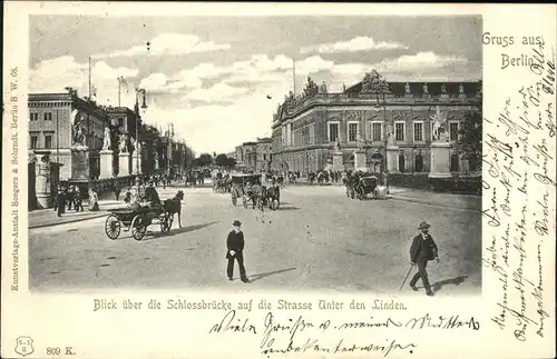 Berlin Schlossbruecke Unter den Linden Kat. Berlin