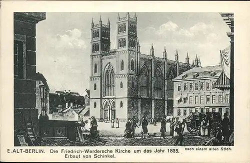 Berlin Alt-Berlin Friedrich-Werdersche Kirche Kat. Berlin