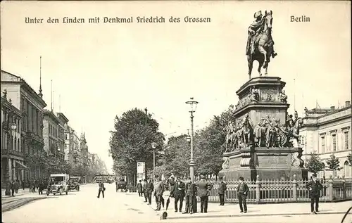 Berlin Unter den Linden Denkmal Friedrich der Grosse Kat. Berlin