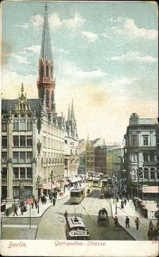 Berlin Gertraudten Strasse Strassenbahn Kat. Berlin