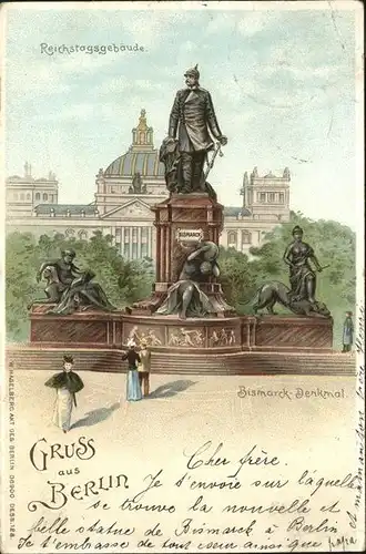 Berlin Bismarck-Denkmal Kat. Berlin