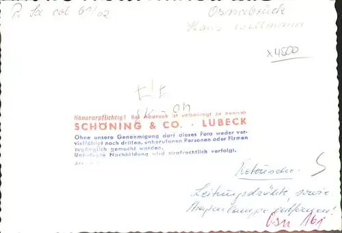 Luebeck Schoening & Co. Kat. Luebeck