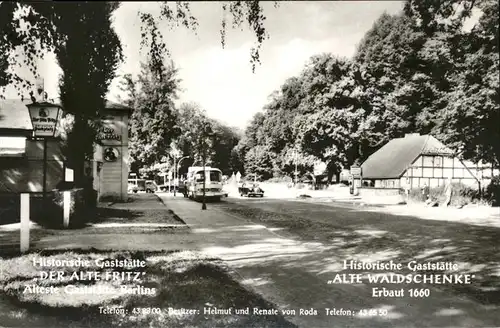 Berlin Hist. Gaststaette
Alte Waldschaenke Kat. Berlin