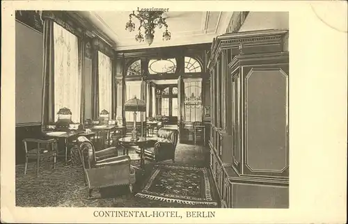Berlin Continental-Hotel Kat. Berlin