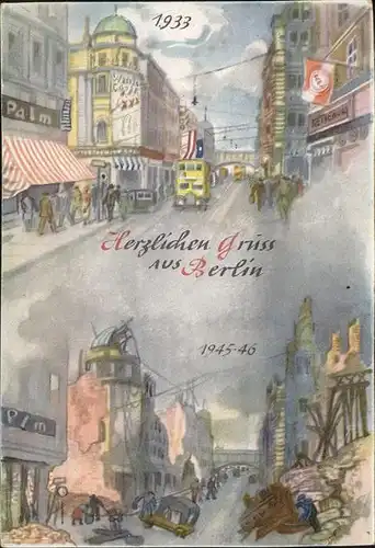 Berlin Grusskarte 1933 Kat. Berlin