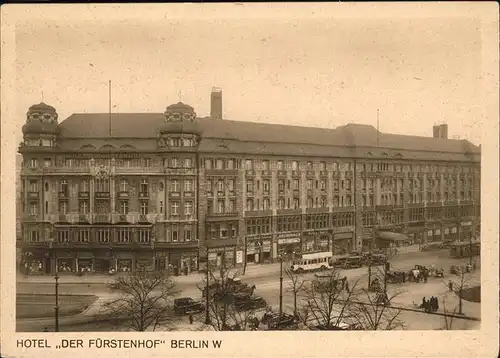 Berlin Hotel Fuesrtenhof Kat. Berlin