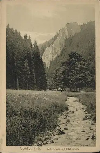 Oberhof Thueringen Silbergraben Raeuberstein Kat. Oberhof Thueringen