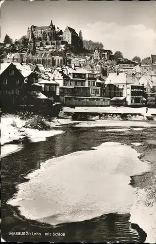 Marburg Lahn Schloss Winter Kat. Marburg