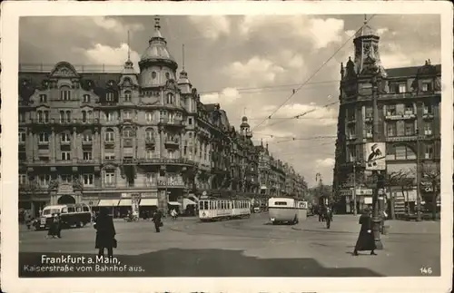 Frankfurt Main Kaiserstrasse Bahnhof Strassenbahn Kat. Frankfurt am Main