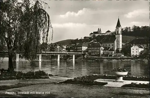 Passau Innstadt mit Maria Hilf Kat. Passau