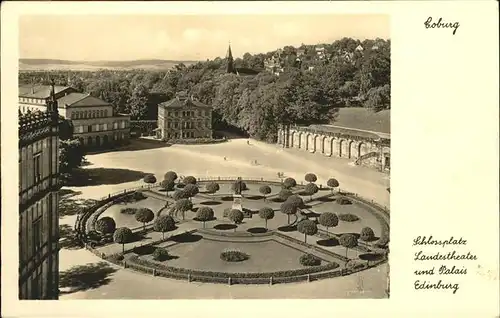 Coburg Schlossplatz Landestheater Palais Edingburg Kat. Coburg