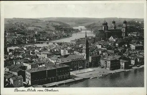 Passau Blick v. Oberhaus Kat. Passau