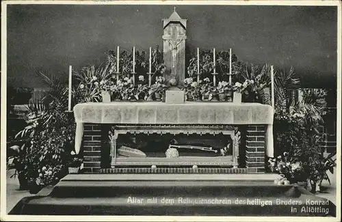 Altoetting Altar Reliquienschrein heiliger Bruder Konrad Kat. Altoetting