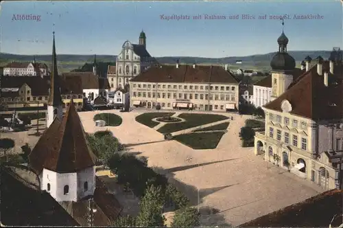 Altoetting Kapellplatz Rathaus St. Annakirche Kat. Altoetting