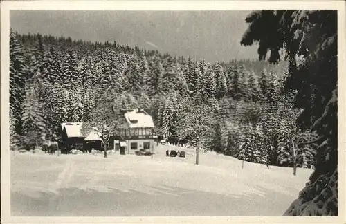 Oberhof Thueringen HO Gaststaette Schweizerhuette Kat. Oberhof Thueringen