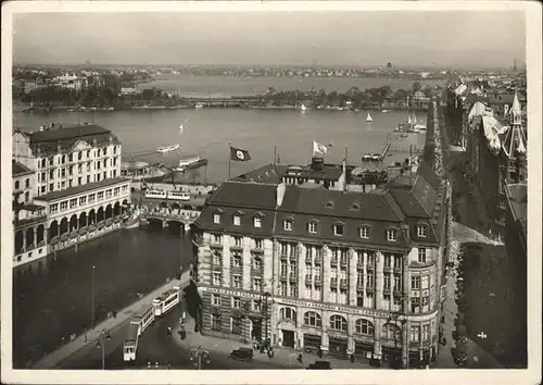 Hamburg Alsterbecken Flugaufnahme Kat. Hamburg