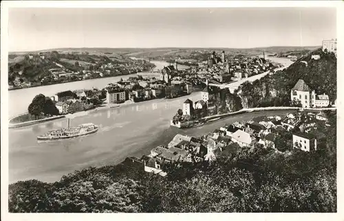 Passau Flugaufnahme Kat. Passau