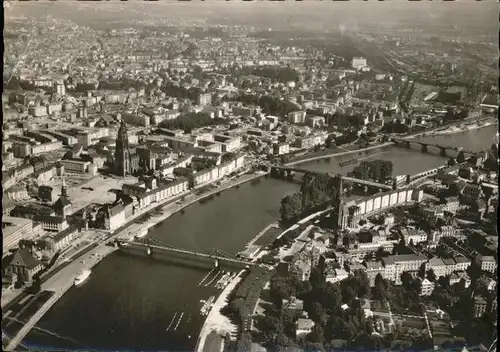 Frankfurt Main Main Panorama Flugaufnahme Kat. Frankfurt am Main