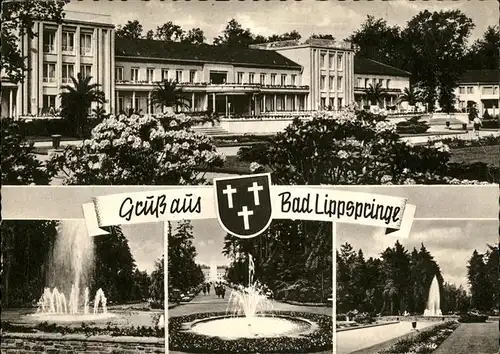Bad Lippspringe Stadtwappen Springbrunnen Kat. Bad Lippspringe