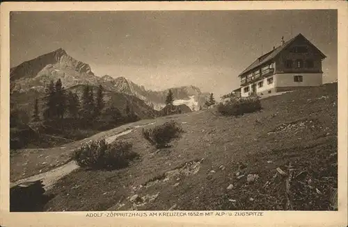 Garmisch-Partenkirchen Adolf Zoeppritzhaus Kreuzeck Zugspitze Kat. Garmisch-Partenkirchen