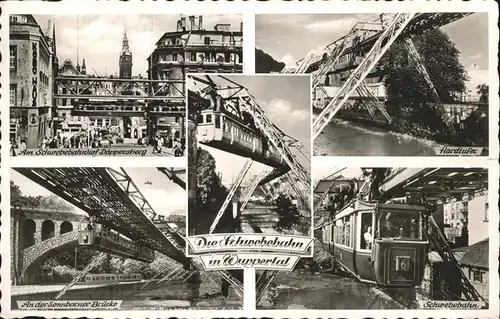 Wuppertal Schwebebahn Sonnborner Bruecke  Kat. Wuppertal