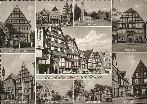 Bad Salzuflen Ritterstrasse Apotheke Renaissance Haus Rathaus  Kat. Bad Salzuflen