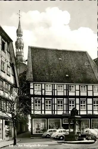 Soest Arnsberg Freiligrath Brunnen / Soest /Soest LKR