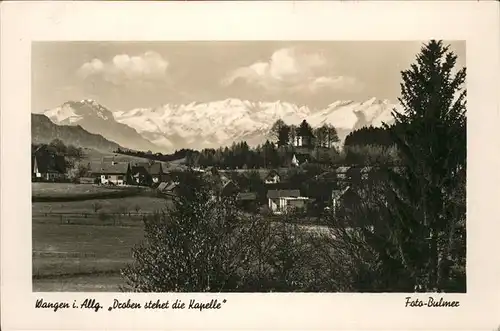 Wangen Allgaeu Droben stehet die Kapelle Kat. Wangen im Allgaeu