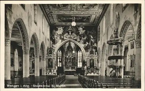 Wangen Allgaeu Kirche St Martin Kat. Wangen im Allgaeu